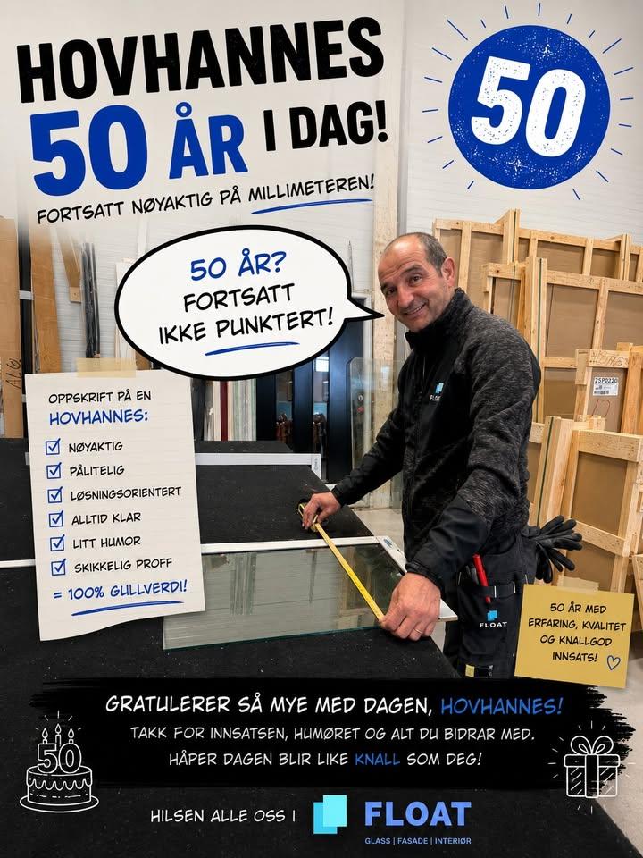 Innlegg fra FLOAT AS på Facebook